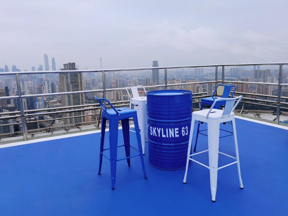 ホテル クラウンプラザ広州 シティ センター エクステリア 写真 Skyline 63 rooftop