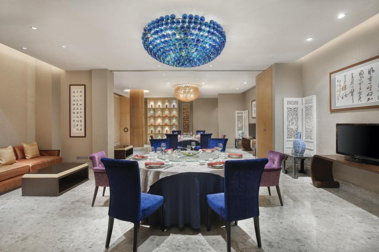 ホテル クラウンプラザ広州 シティ センター エクステリア 写真 A private dining room at the hotel